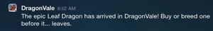 Leaf Dragon Notification 2014