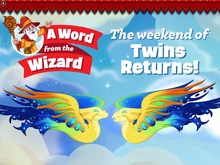 Weekend of Twins 2 In-Game Notification 2016