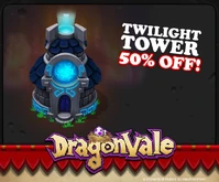 Twilight Tower 50% Off Deal Facebook Notification
