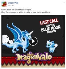Blue Moon Dragon Facebook Message: Last Call 2015