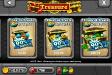 Treat Bonus in Treasure section of Market (US Dollar)