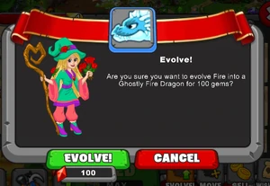 Ghostly Fire Dragon