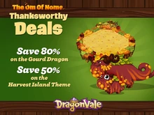 Gourd Dragon & Harvest Theme Limited Sale Facebook Notification