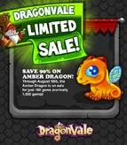 Amber Dragon Limited Sale In-Game Notification 2013