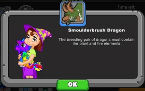 Smoulderbrush Dragon Breeding Hint