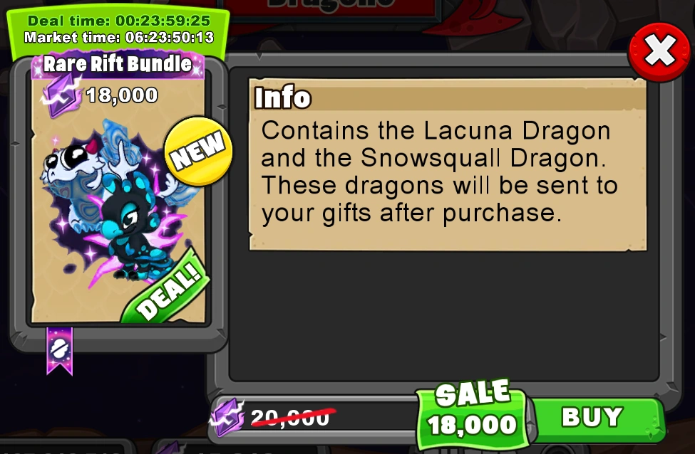 Rare Dragons Dragonvale