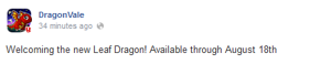 Leaf Dragon Facebook Message 2014