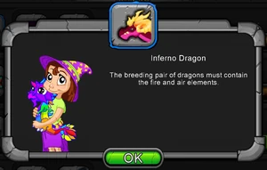 Inferno Dragon Breeding Hint