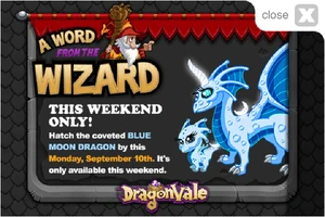 Blue Moon Dragon In-Game Notification 2012