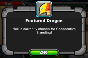 Featured Dragon for Cooperative Breeding Message