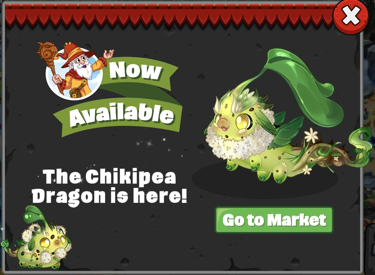 Chikipea Dragon | DragonVale Wiki | Fandom