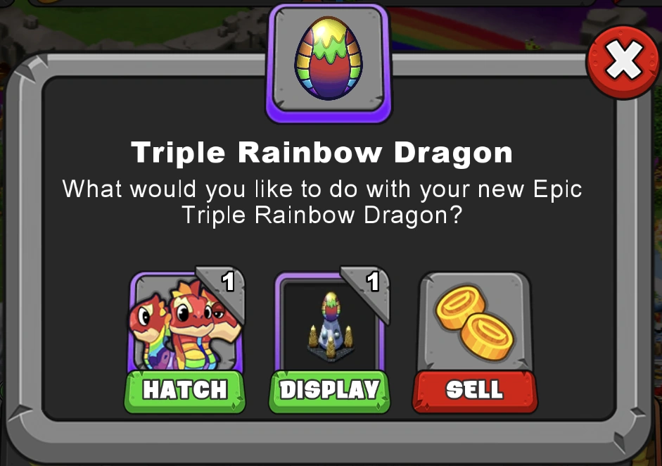 Triple Rainbow Dragon DragonVale Wiki Fandom