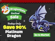 Platinum Dragon Limited Sale In-Game Notification