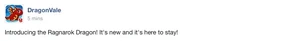 Ragnarok Dragon Facebook Message