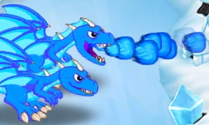 Blue Fire Dragon Elemental Breath