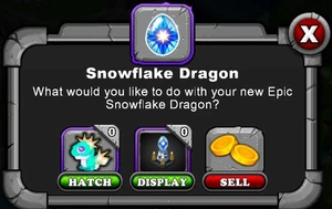 Fifth Snowflake Dragon Hatch Menu