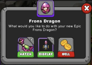 Frons Dragon Hatch Menu
