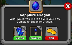 Sapphire Dragon Hatch Menu