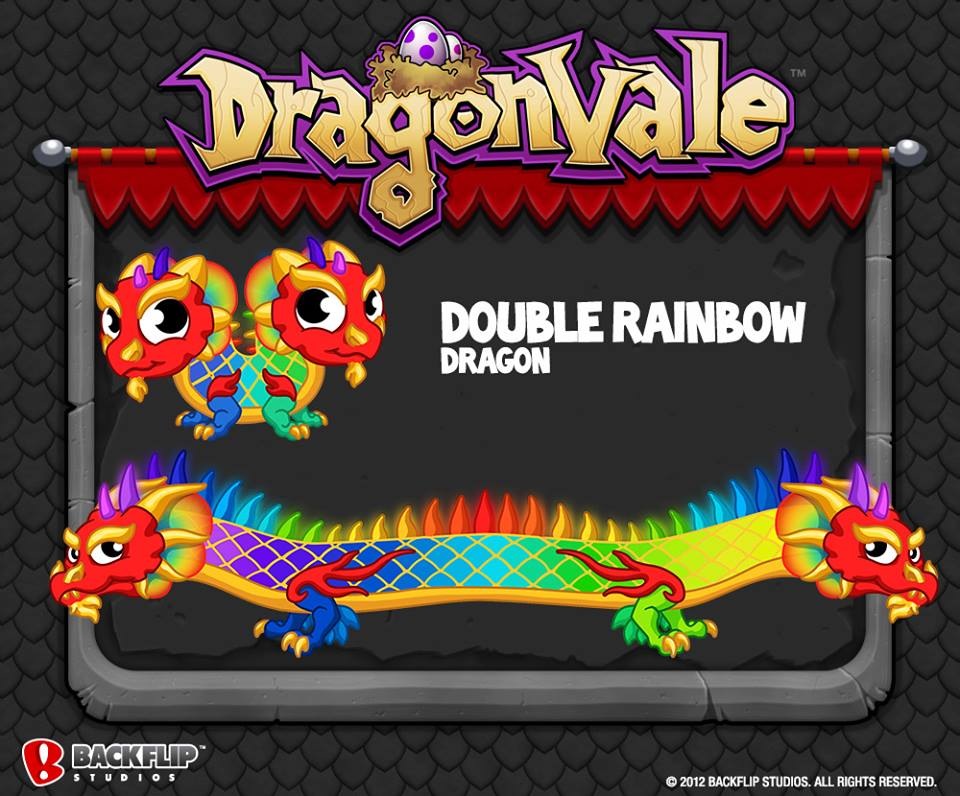 double rainbow dragon dragonvale breeding guide