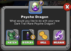 Psyche Dragon Hatch Menu
