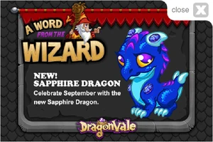 Sapphire Dragon In-Game Notification 2012
