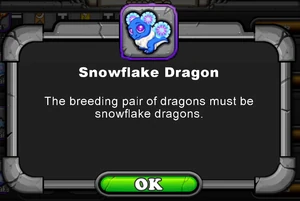 First Snowflake Dragon Breeding Hint