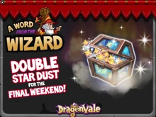 Double Star Dust Final Weekend In-Game Notification