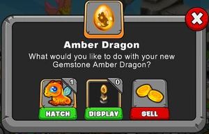 Amber Dragon Hatch Menu