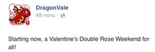 Double Rose Weekend Facebook Message