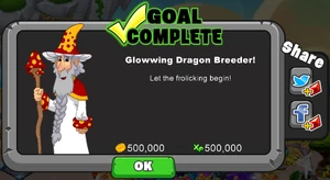 Glowwing Dragon Goal