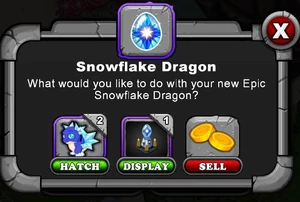 Fourth Snowflake Dragon Hatch Menu