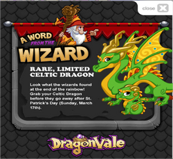 Double Celtic Dragons, Gold