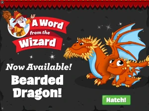 Bearded Dragon In-Game Notification 2016