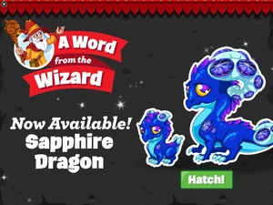 Sapphire Dragon In-Game Notification 2017