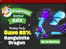 Sanguinite Dragon Limited Sale In-Game Notification