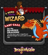 Bearded Dragon In-Game Notification: Last Call 2013