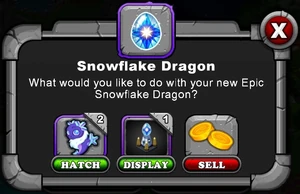 Second Snowflake Dragon Hatch Menu