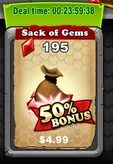 Sack of Gems Bonus Deal