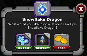 Third Snowflake Dragon Hatch Menu