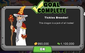 Tickles Dragon Goal