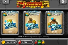Treat Bonus in Treasure section of Market (US Dollar)