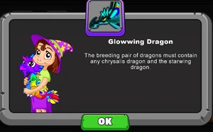 Glowwing Dragon Breeding Hint