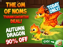 Autumn Dragon Limited Sale In-Game Notification 2015