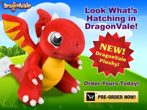 Fire Dragon Plush Toy Pre-Order In-Game Notification