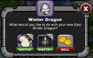 Winter Dragon Hatch Menu