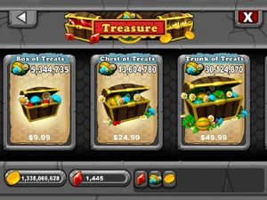 Treats Price with New Font