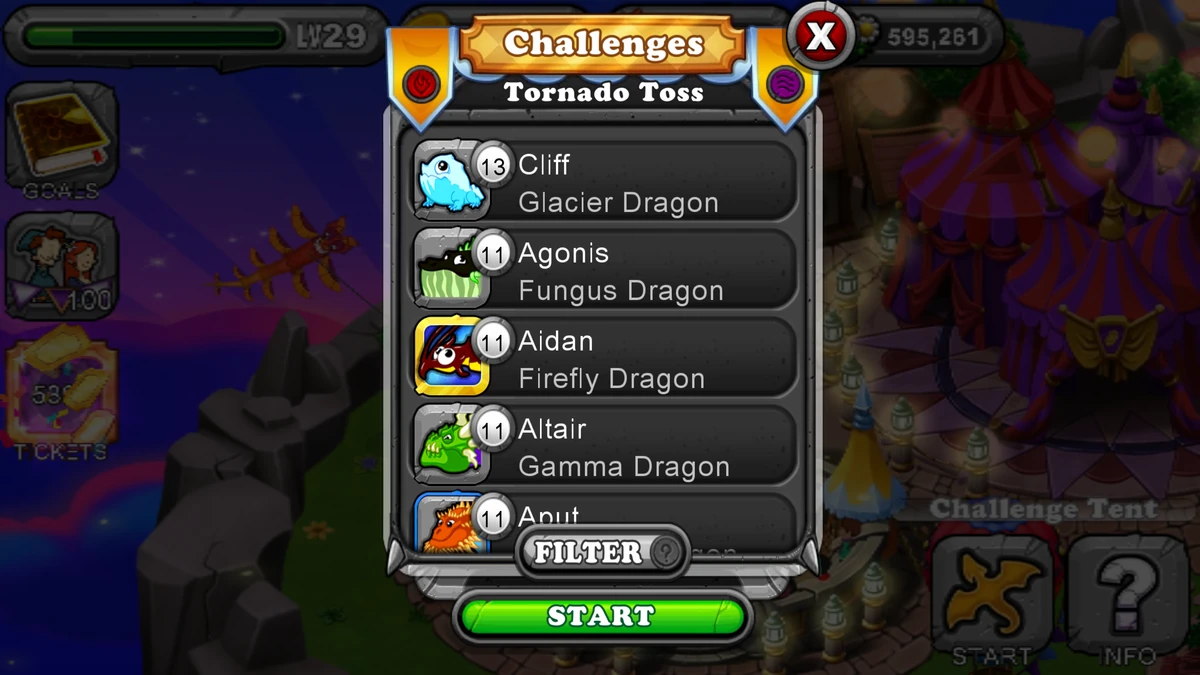 Challenge Tent DragonVale Wiki Fandom