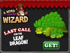 Leaf Dragon In-Game Notification: Last Call 2015