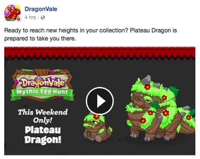 Plateau Dragon Facebook Message 2017