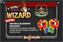 double rainbow dragon dragonvale breeding guide